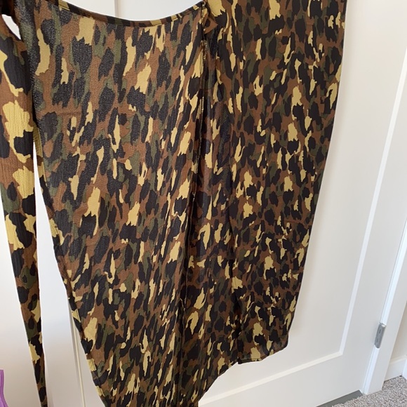 Never Fully Dressed Camouflage Wrap Dress - Picture 6 of 6